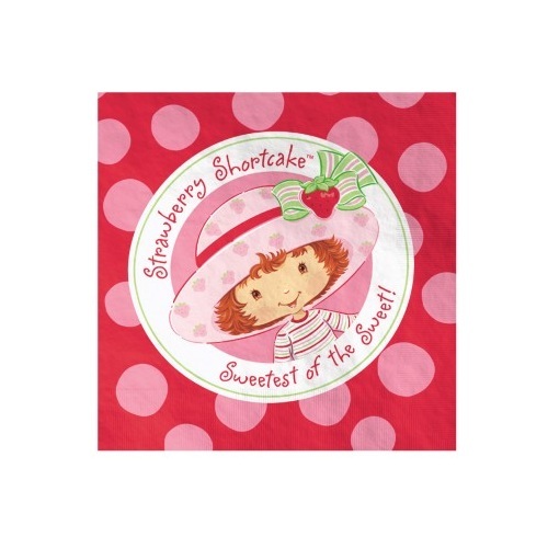 Strawberry Shortcake Large Napkins / Serviettes (Pack of 16)