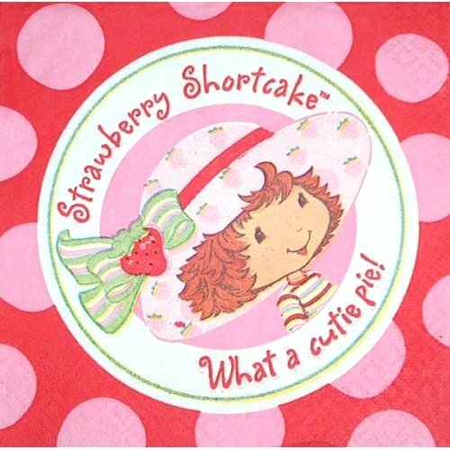 Strawberry Shortcake Small Napkins / Serviettes (Pack of 16)