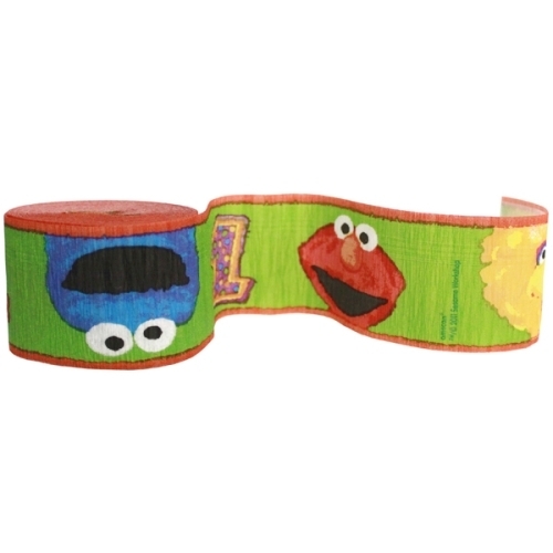 Sesame Street 1st Birthday Crepe Streamer