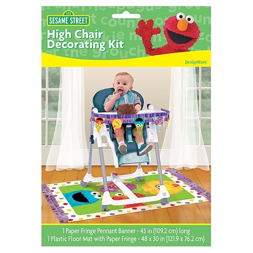 Sesame Street 1st Birthday High Chair Decorating Kit