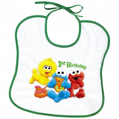 Sesame Street 1st Birthday Bibs (Set of 2)