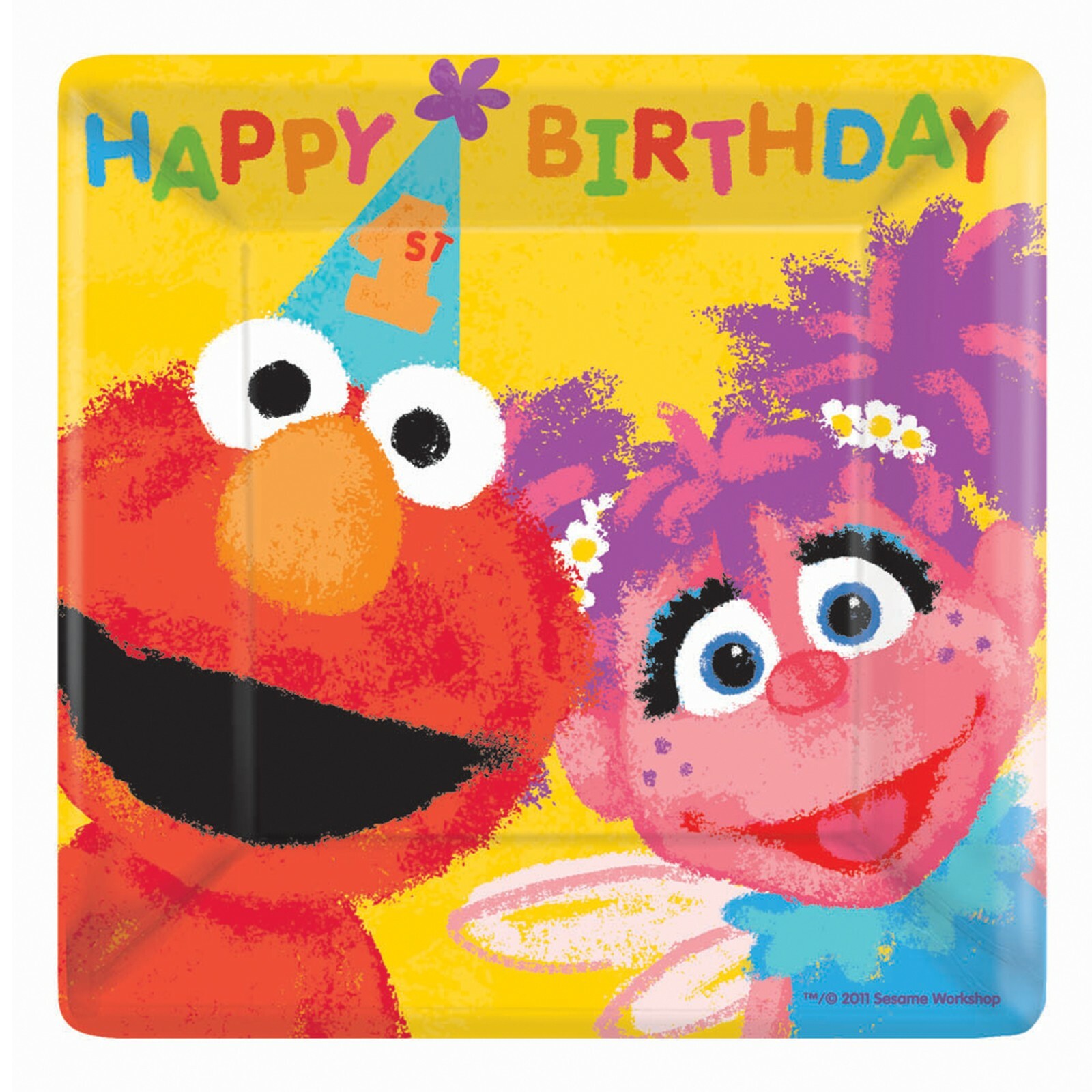 Sesame Street 1st Birthday Small Paper Plates (Value Pack of 18)