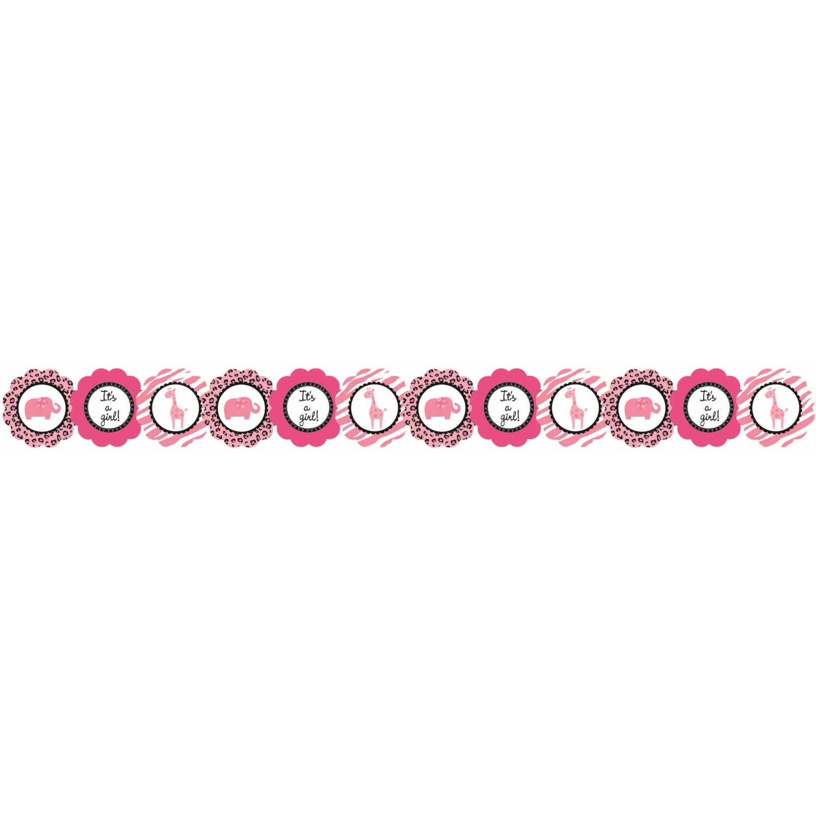 Sweet Safari Girl Printed Paper Garland