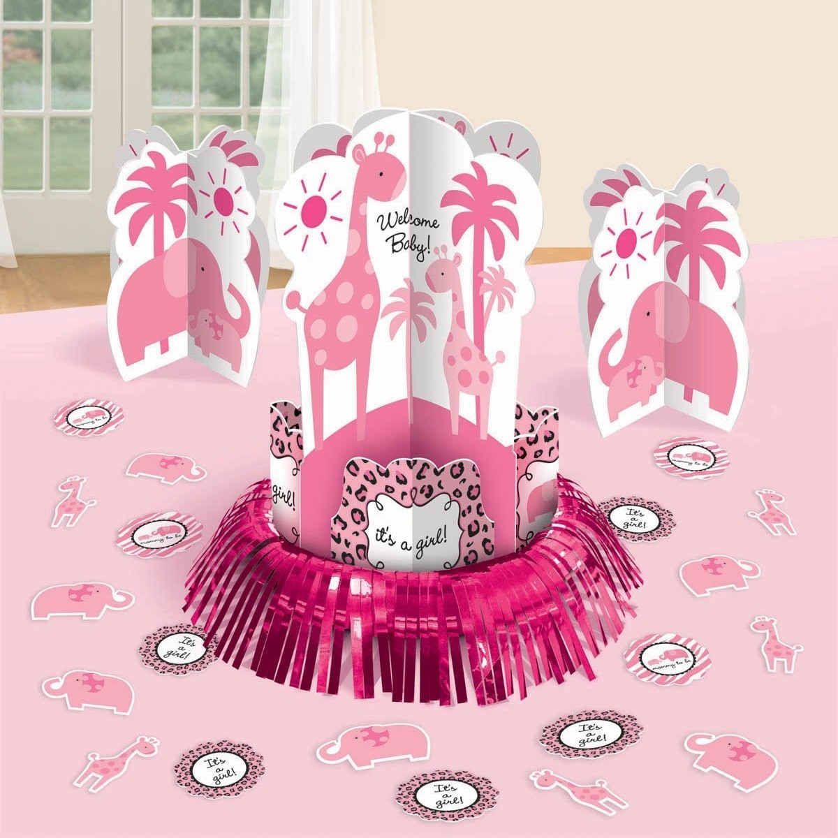Sweet Safari Girl Table Decorating Kit