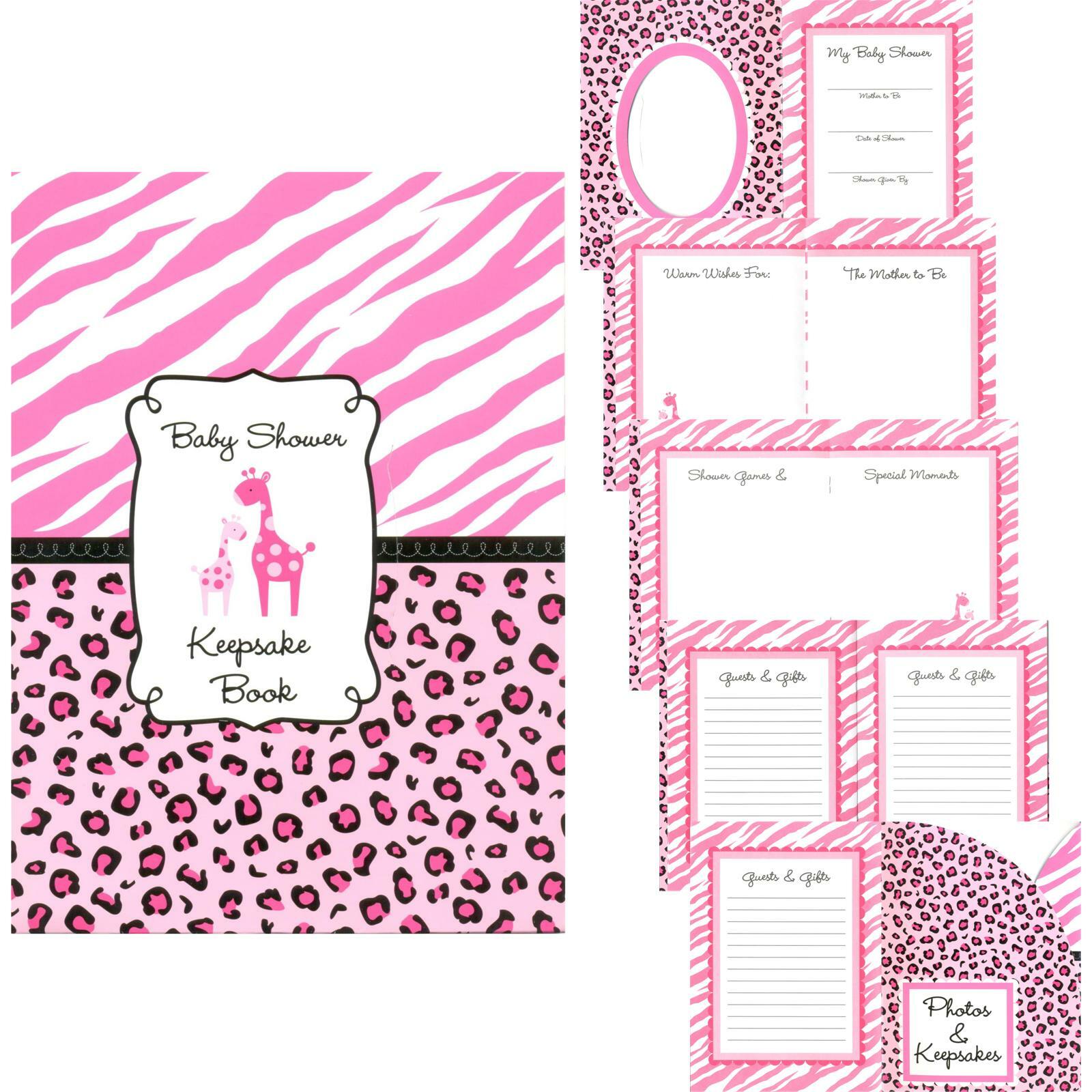 Sweet Safari Girl Keepsake Book