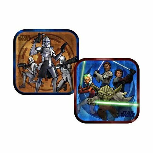 Star Wars: The Clone Wars Large Paper Plates (Pack of 8)