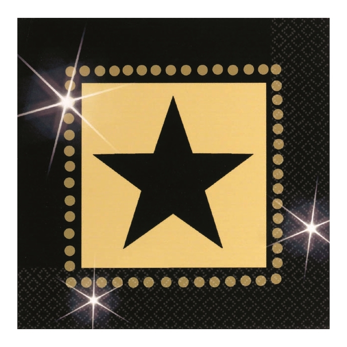Star Attraction Small Napkins / Serviettes (Pack of 16)