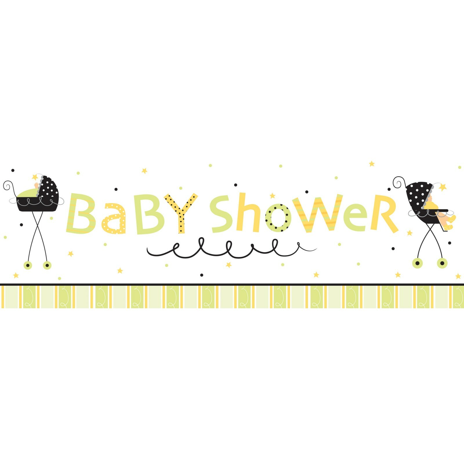 Stroller Fun Giant Baby Shower Banner