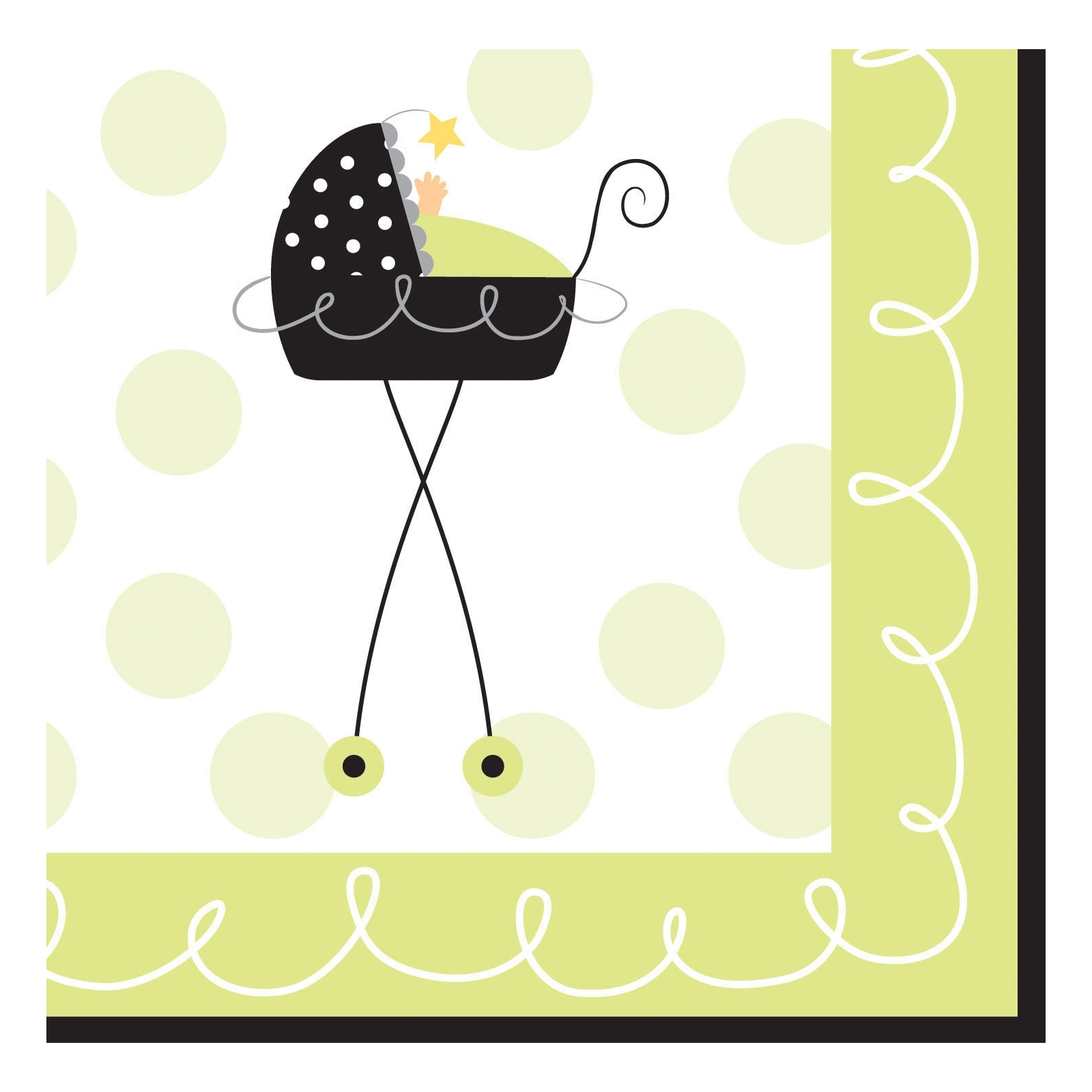 Stroller Fun Small Napkins / Serviettes (Pack of 16)