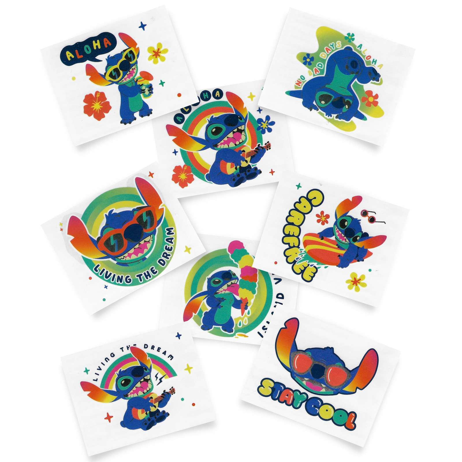 Lilo and Stitch Tattoos (Pack of 8)  
