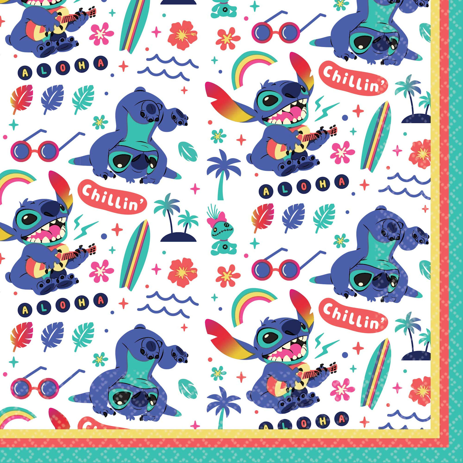 Lilo & Stitch Large Napkins / Serviettes (Pack of 16) 