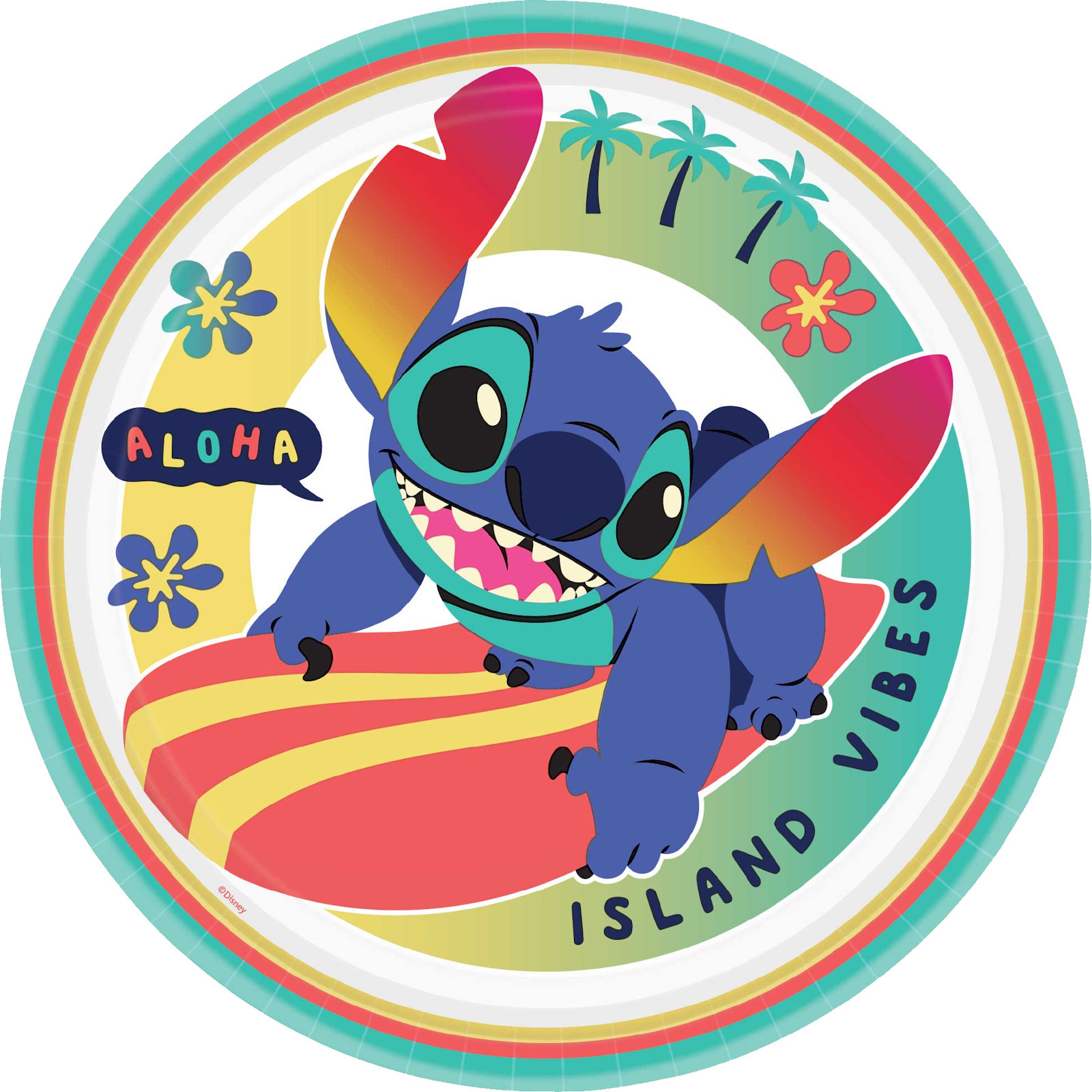 Lilo & Stitch Large Paper Plates (Pack of 8)  