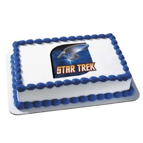 Star Trek Edible Icing Cake Decoration