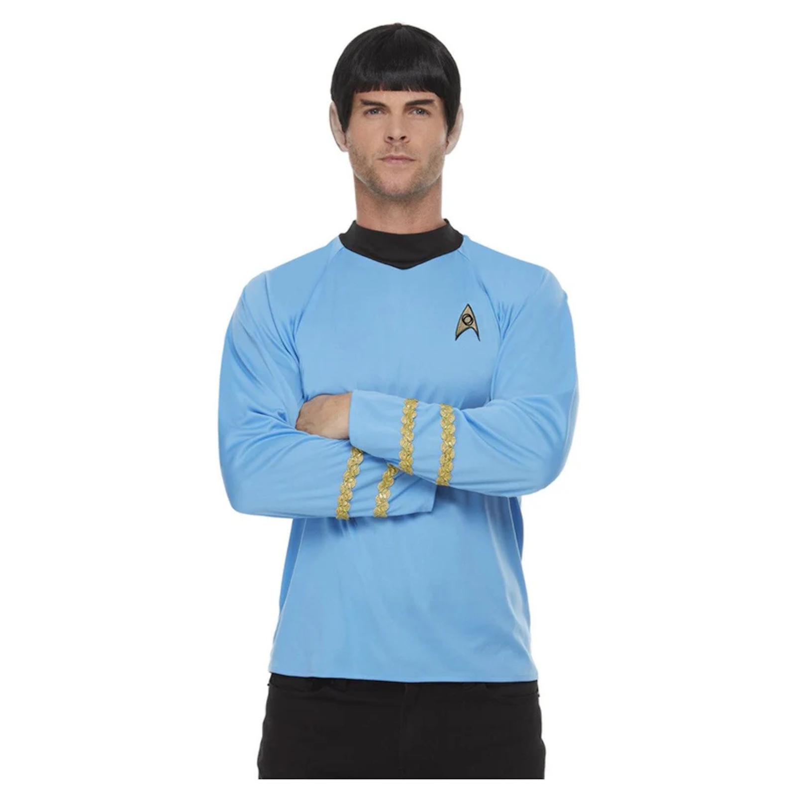 Star Trek The Original Series Sciences Uniform Men's Top 1X-Large
