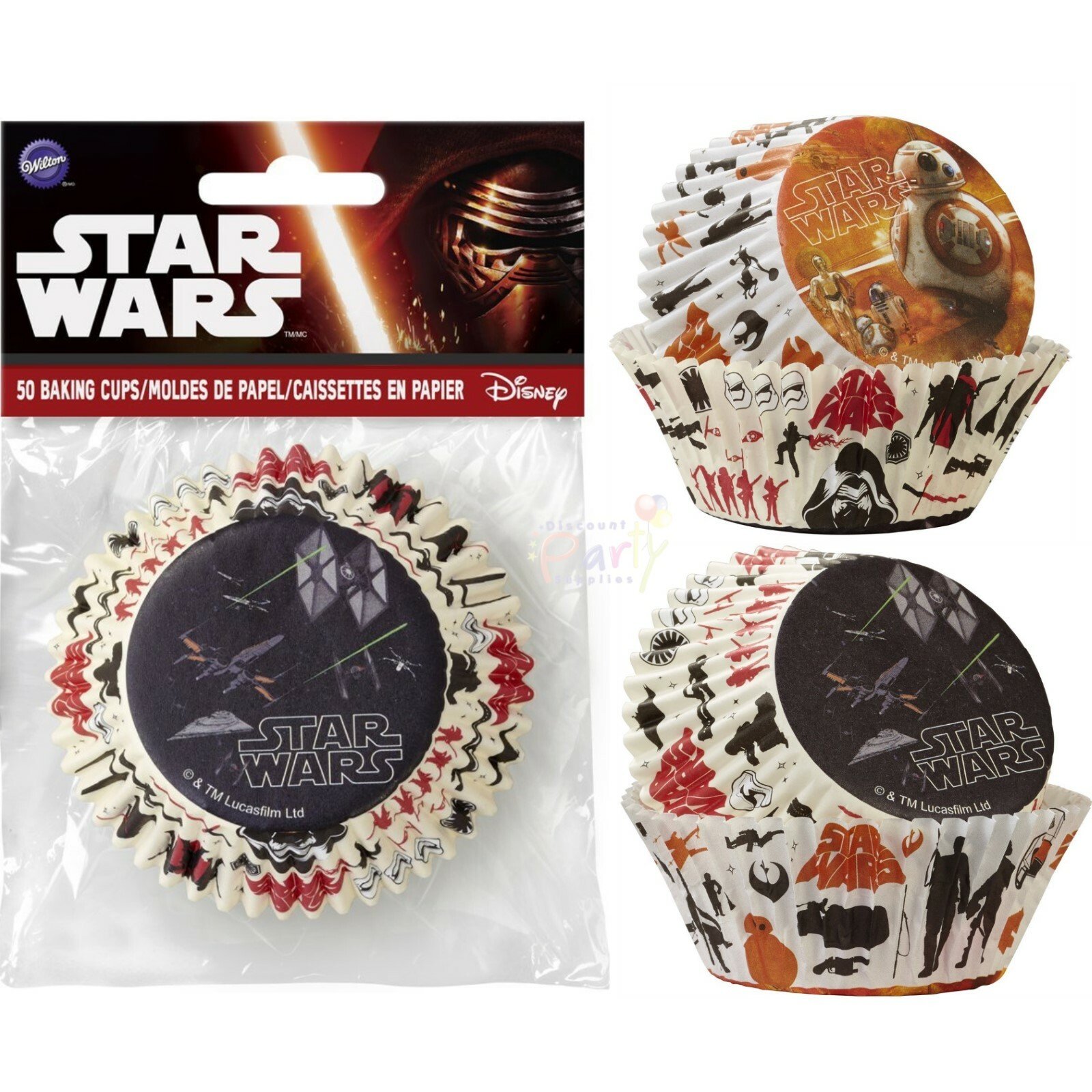 Star Wars The Force Awakens Baking Cups Patty Pans (Pack of 50)