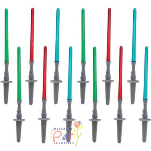Star Wars Lightsaber Cupcake Picks (Pack of 12)