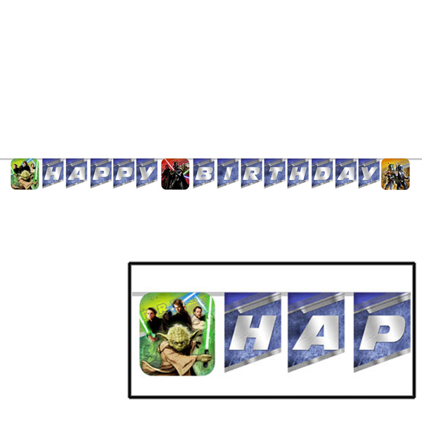 Star Wars Generations Happy Birthday Banner