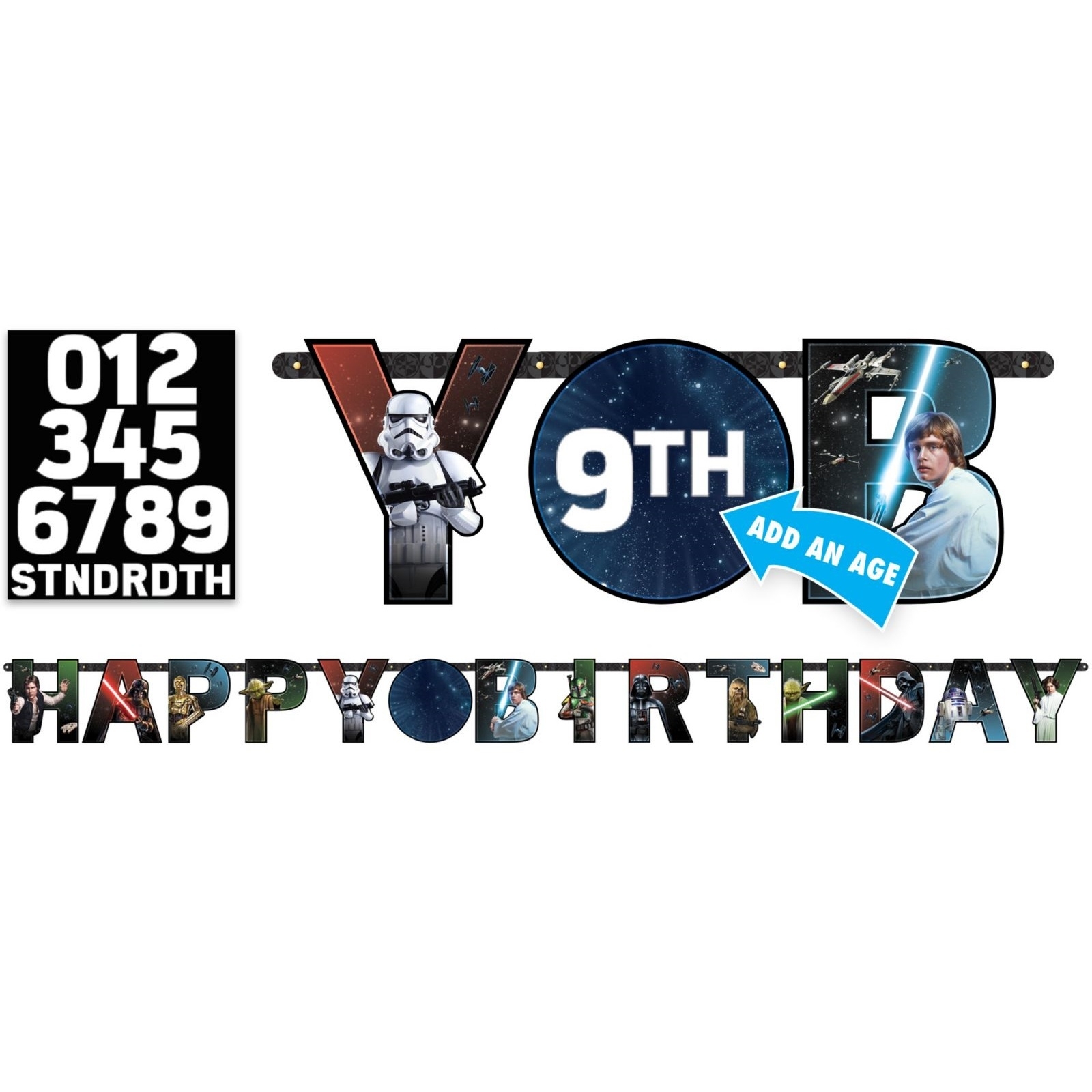 Star Wars Classic Jumbo Add an Age Banner Kit