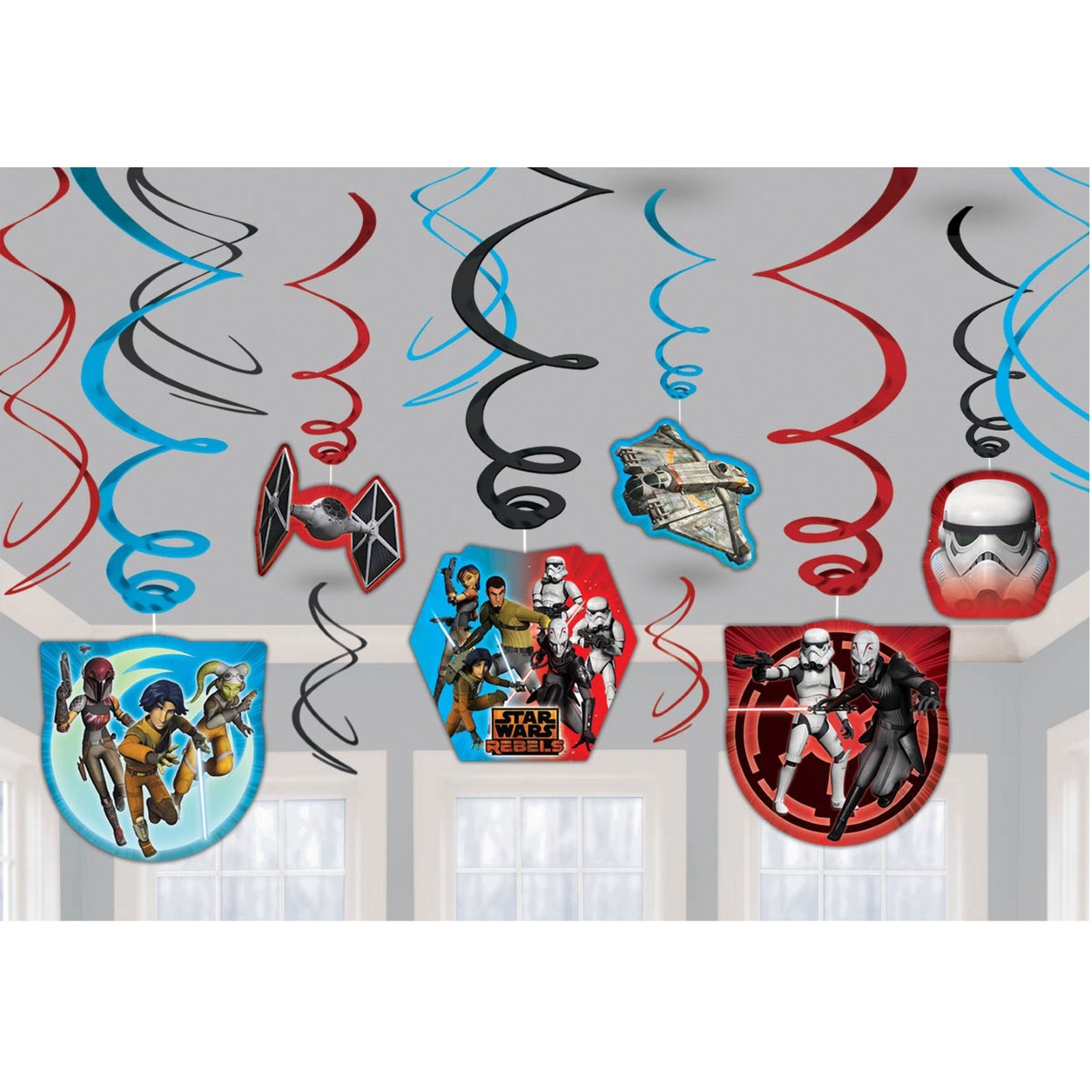Star Wars Rebels Swirl Decorations (Pack of 12)