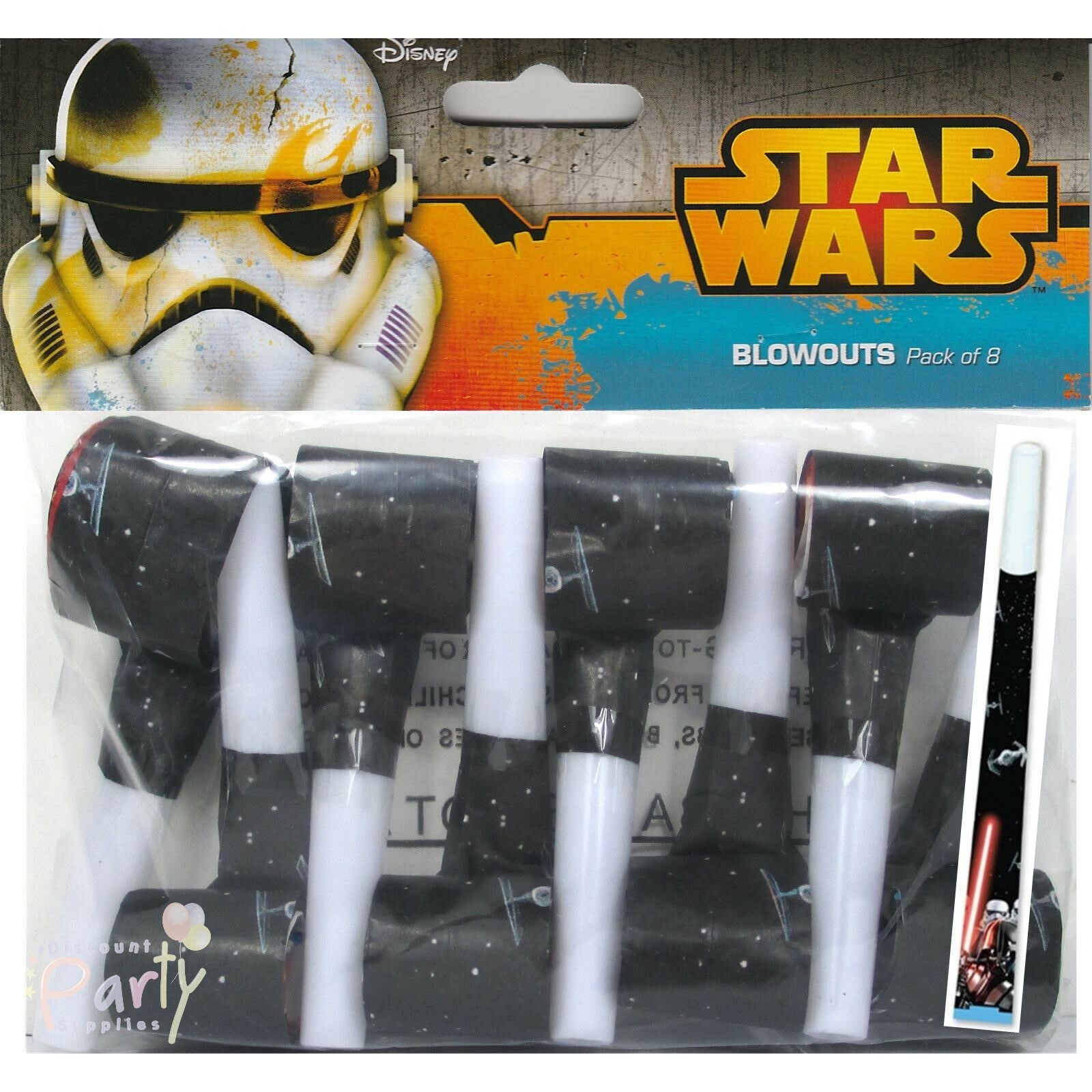 Star Wars Classic Paper Party Blowers (Pack of 8)