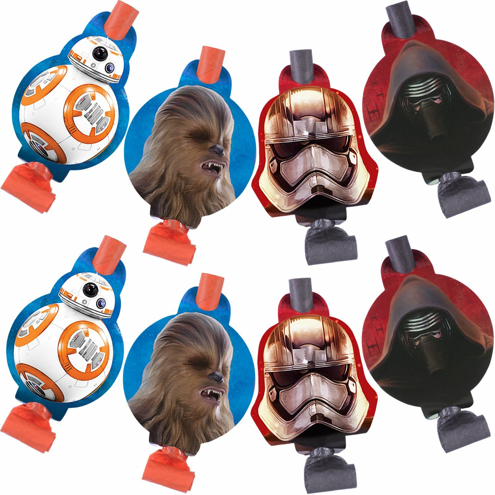 Star Wars The Force Awakens Party Blowers (Pack of 8)