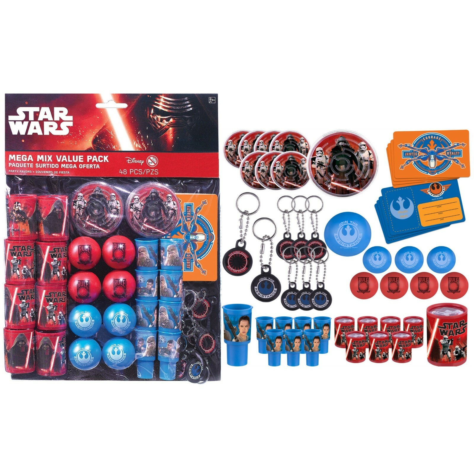 Star Wars The Force Awakens Mega Value Favour Pack (48 Pieces)