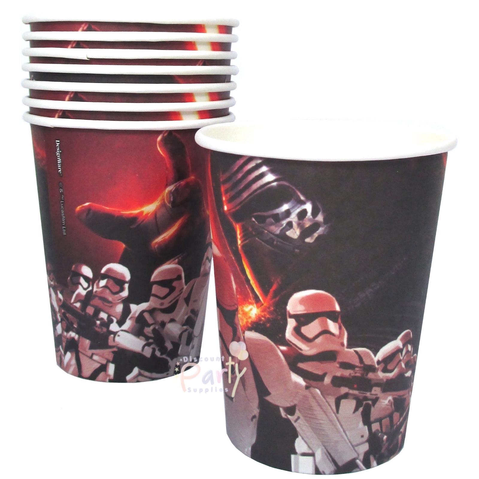 Star Wars The Force Awakens Paper Cups (Pack of 8)