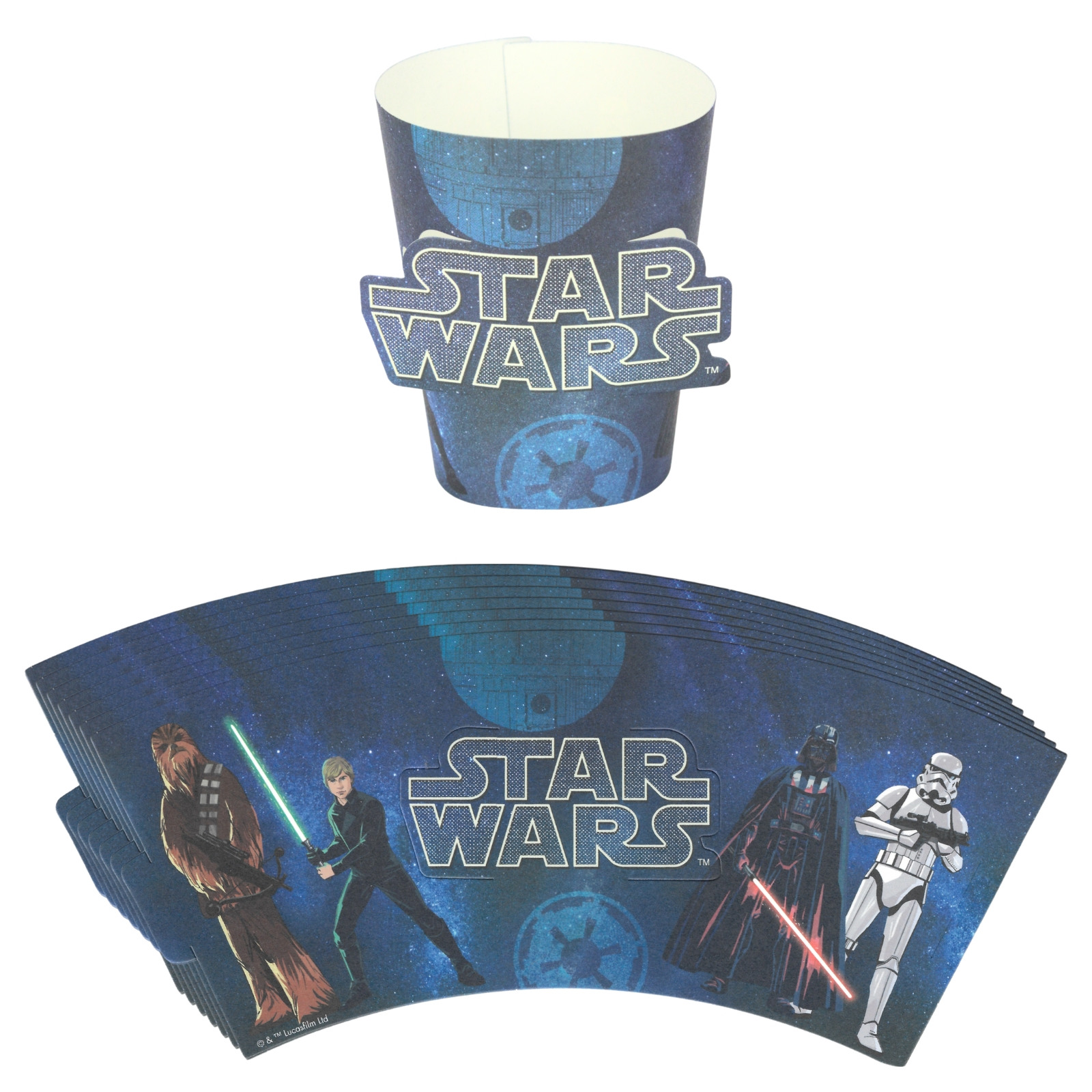 Star Wars May The Force Be With You Paper Cup Sleeves (Pack of 8)  