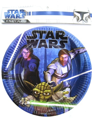 Star Wars: The Clone Wars Paper Plates (Pack of 6)