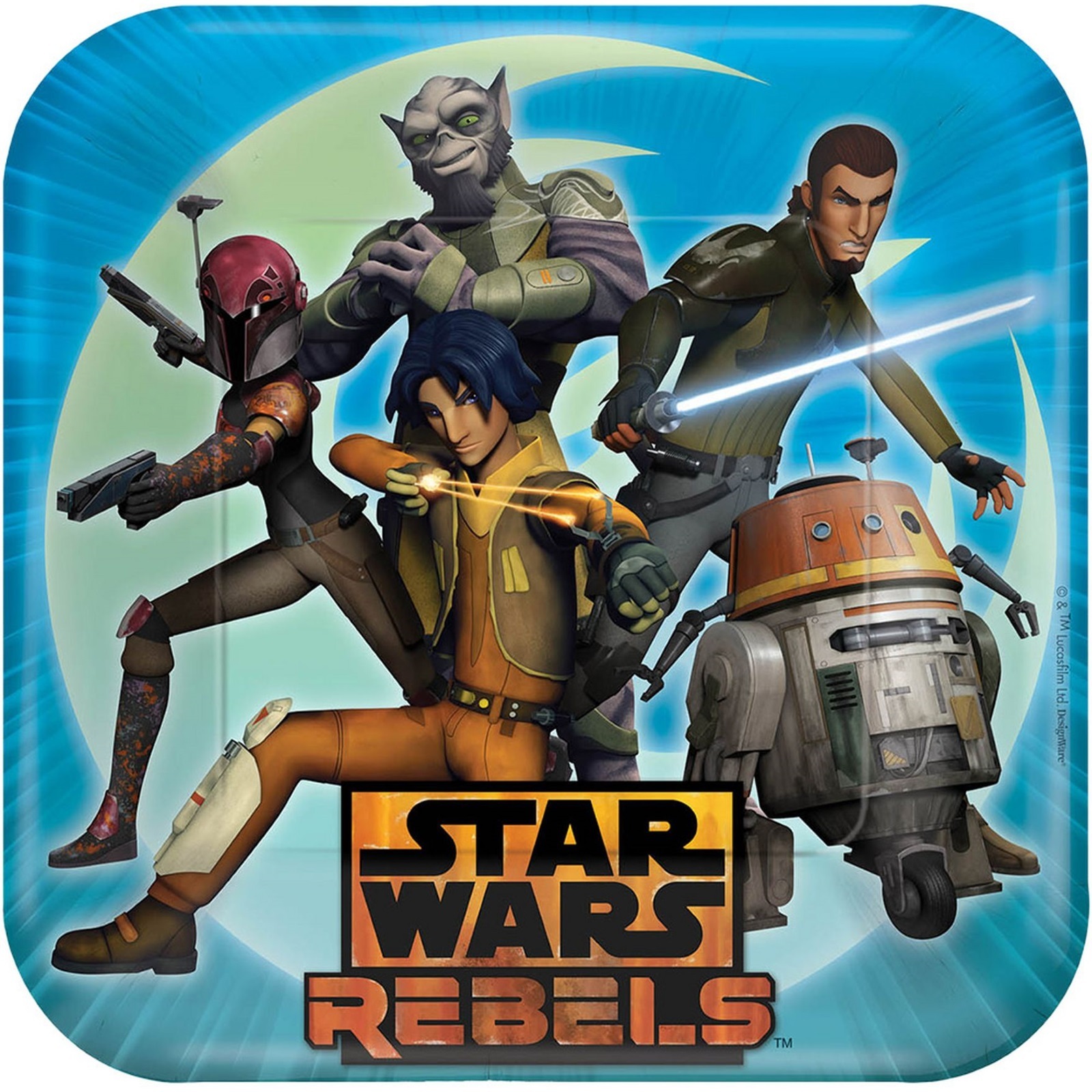 Star Wars Rebels Large Paper Plates (Pack of 8)