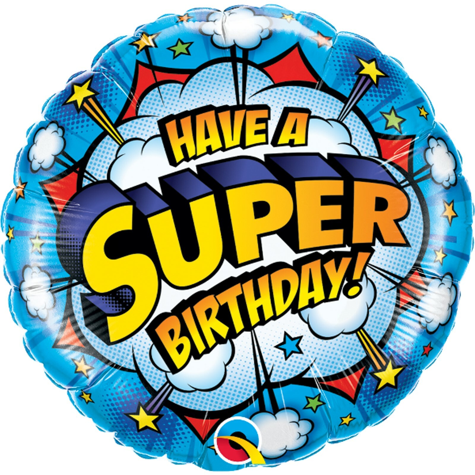 Superhero Happy Birthday Helium Balloon