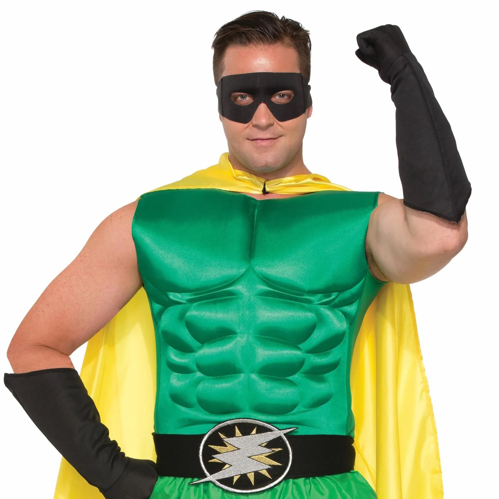Superhero Green Muscle Chest Costume Vest