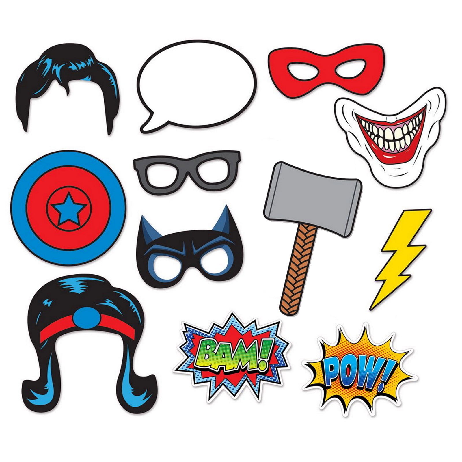 Hero Prop Examples Hero Photo Prop Signs (Pack of 12) - Discount Party Supplies