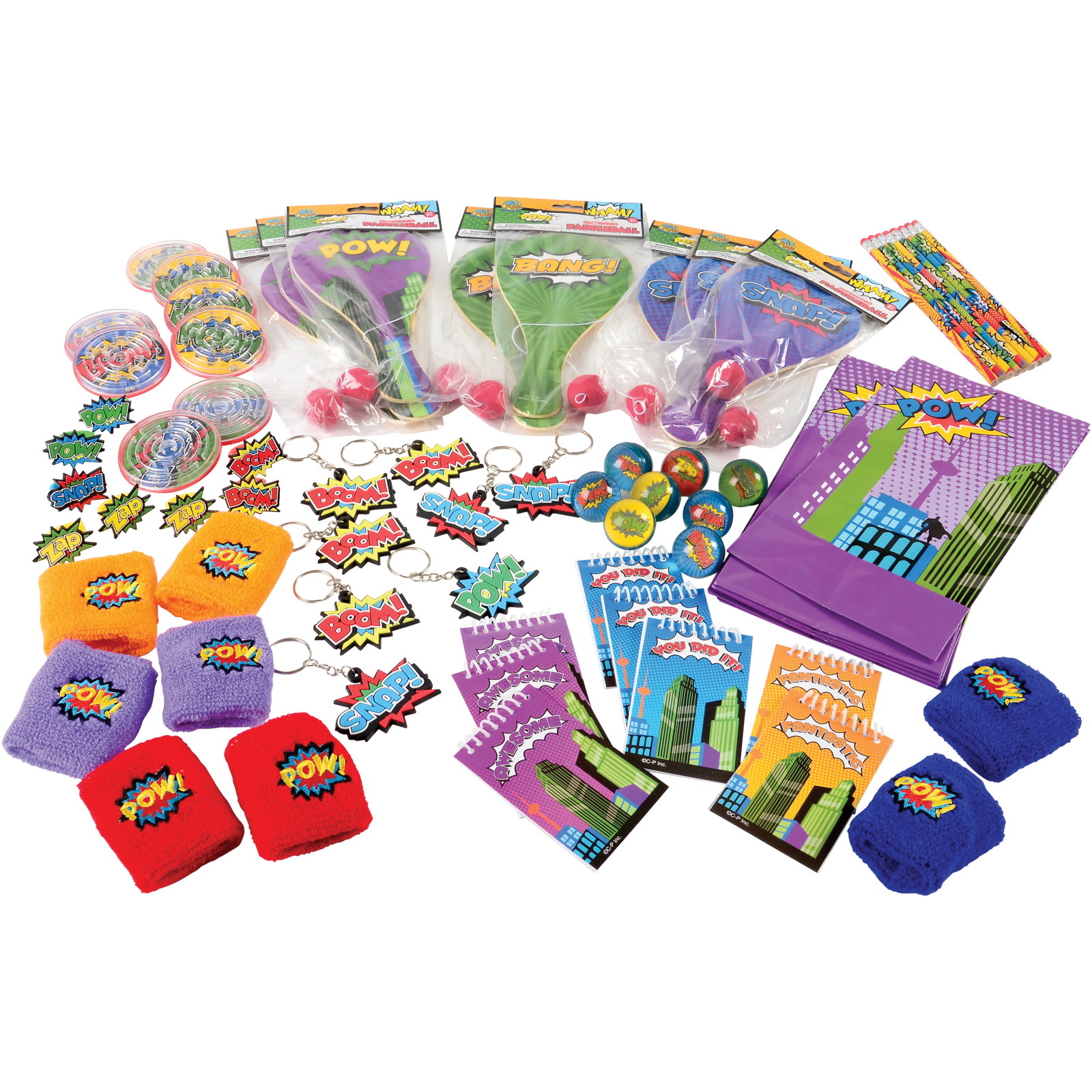 Superhero Assorted Favour Pack (72 Pieces)
