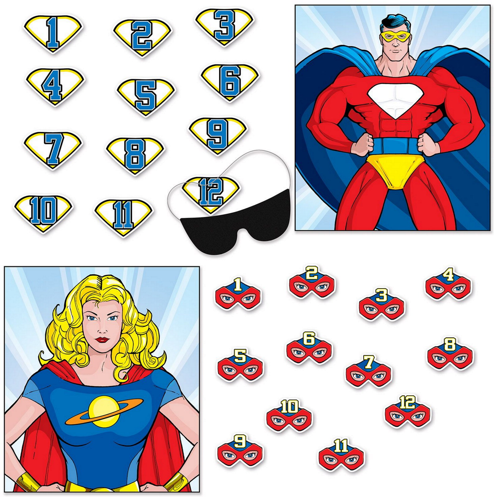 Superhero 2 in 1 Party Game