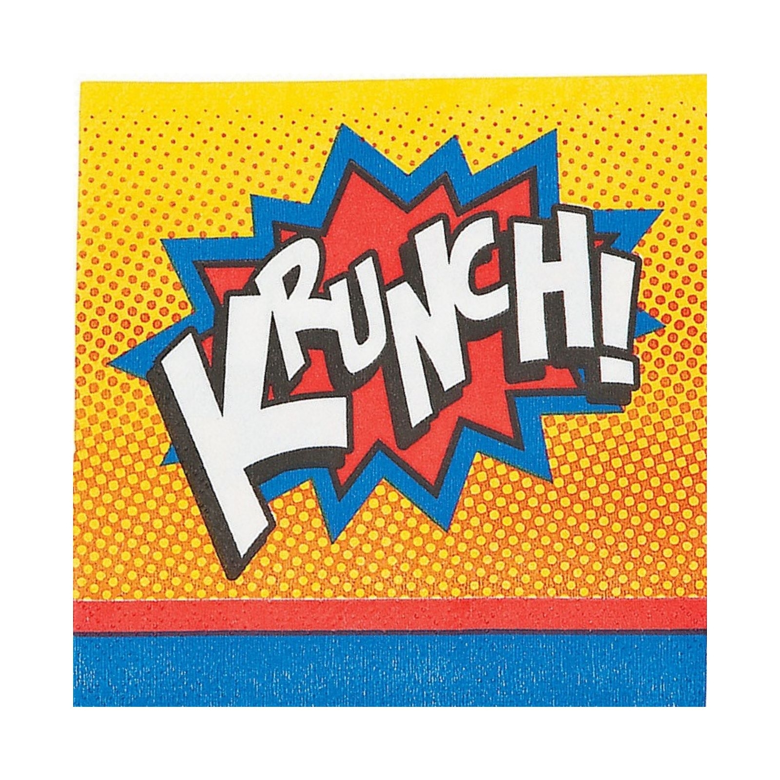 Superhero Small Napkins / Serviettes (Pack of 16)