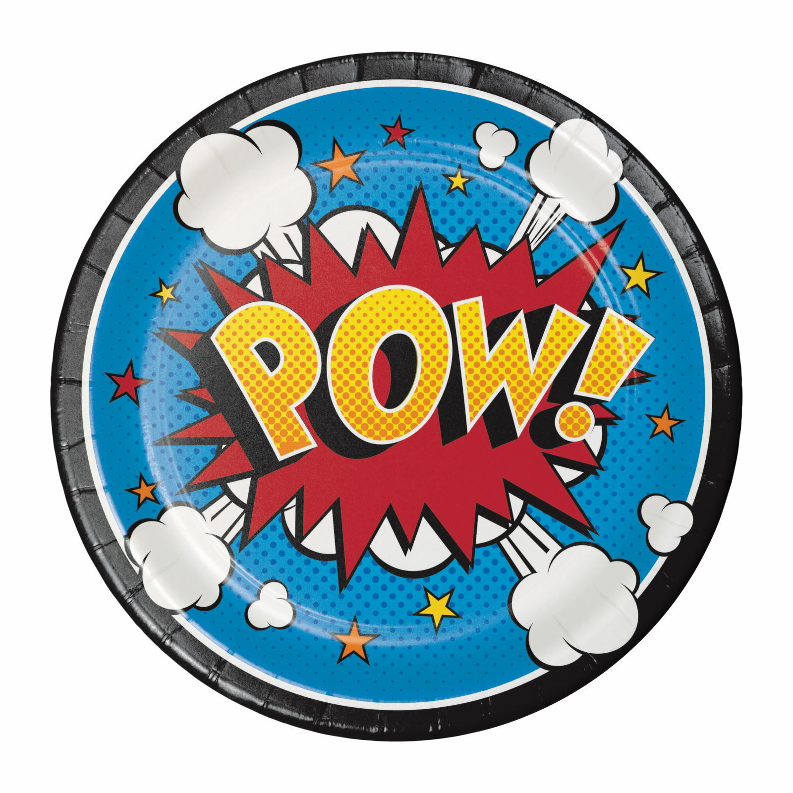 Superhero Slogans Small Paper Plates (Pack of 8)