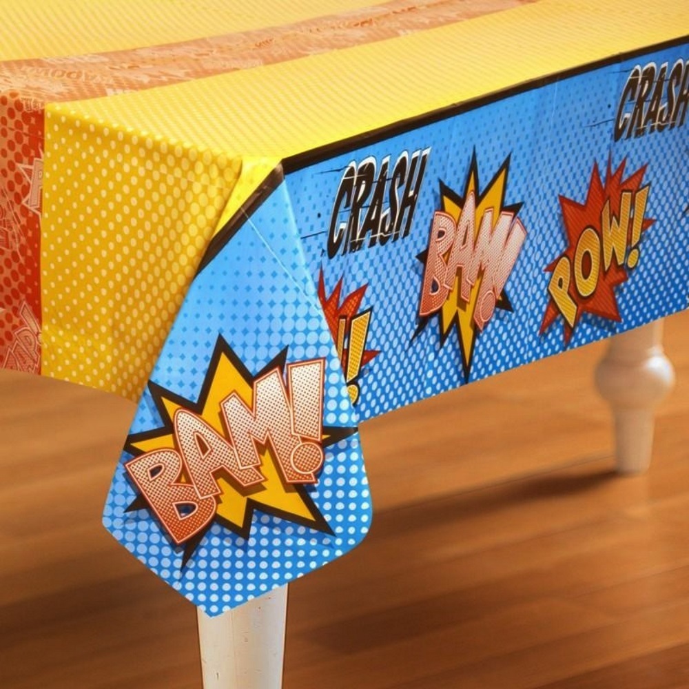 Superhero Plastic Tablecloth