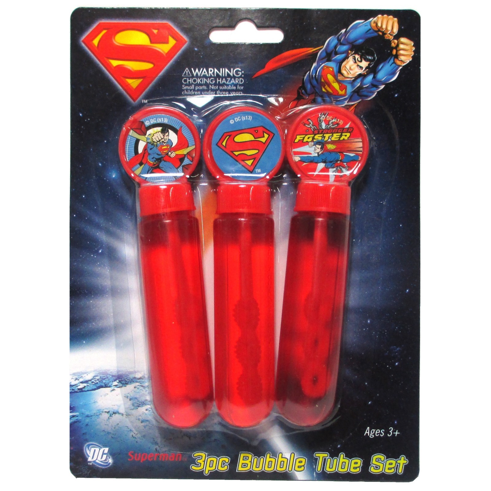 Superman Bubble Tube Set (Pack of 3)