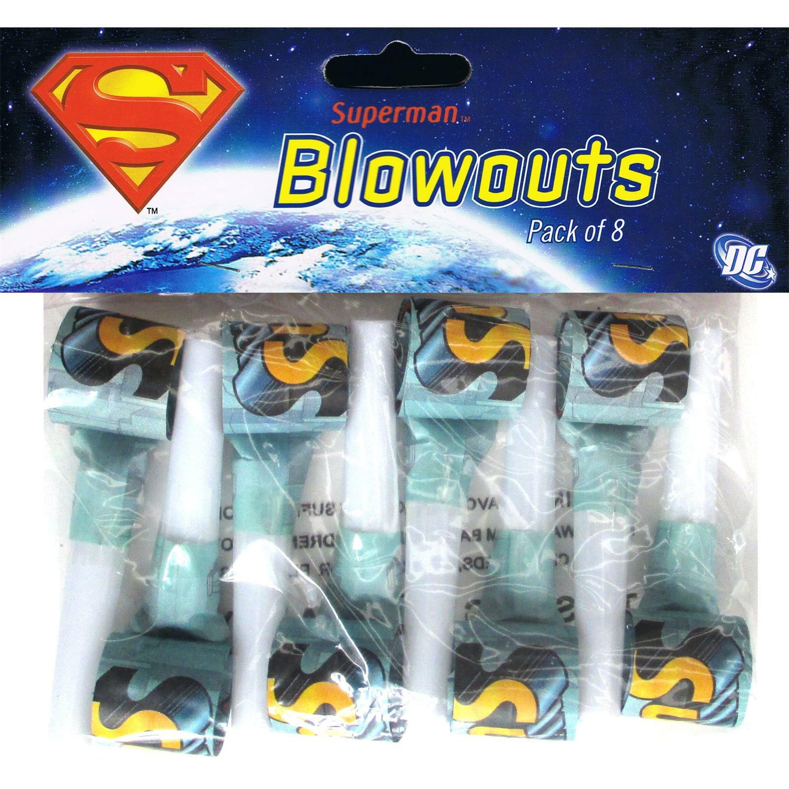 Superman Party Blowers (Pack of 8)
