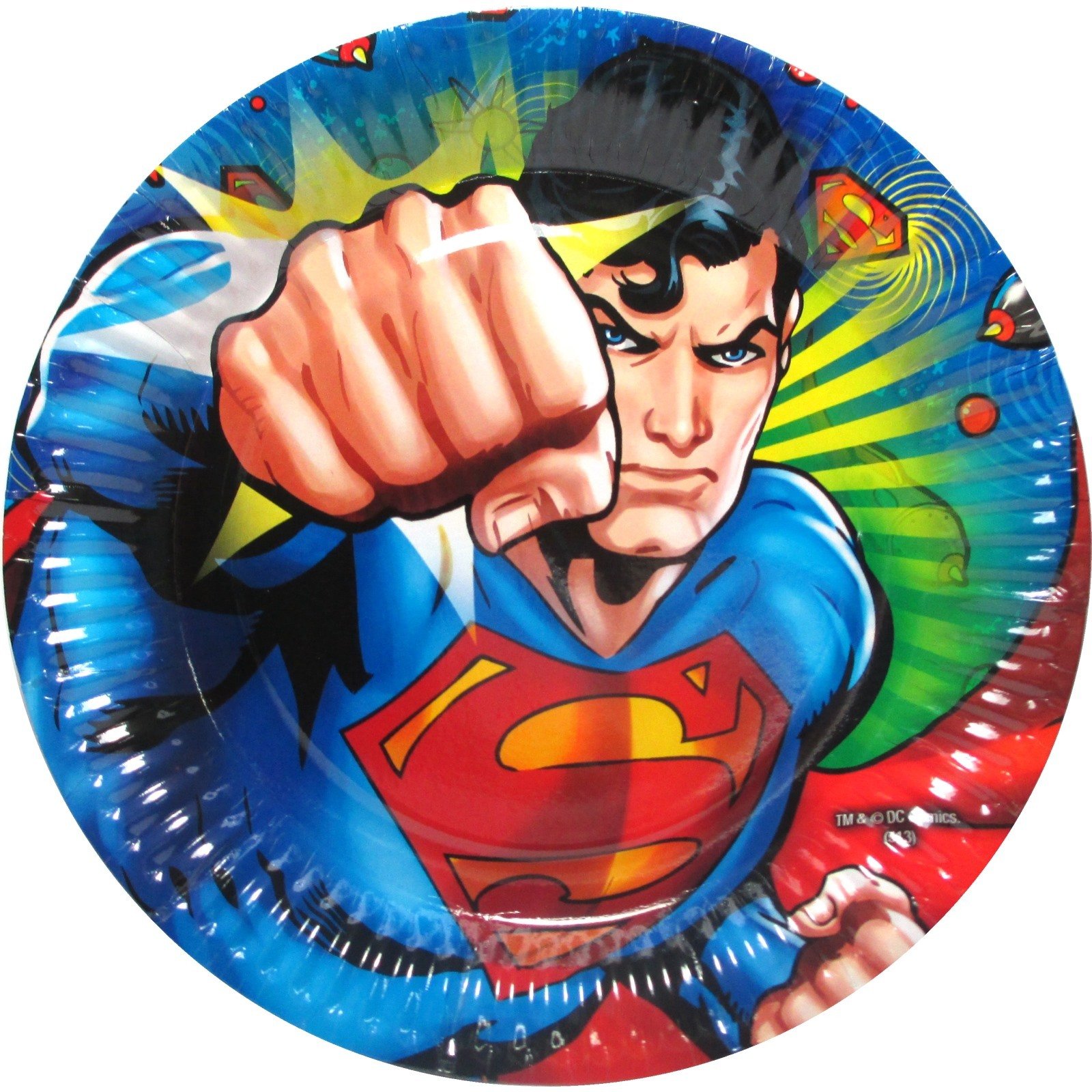 Superman Large Paper Plates (Pack of 8)