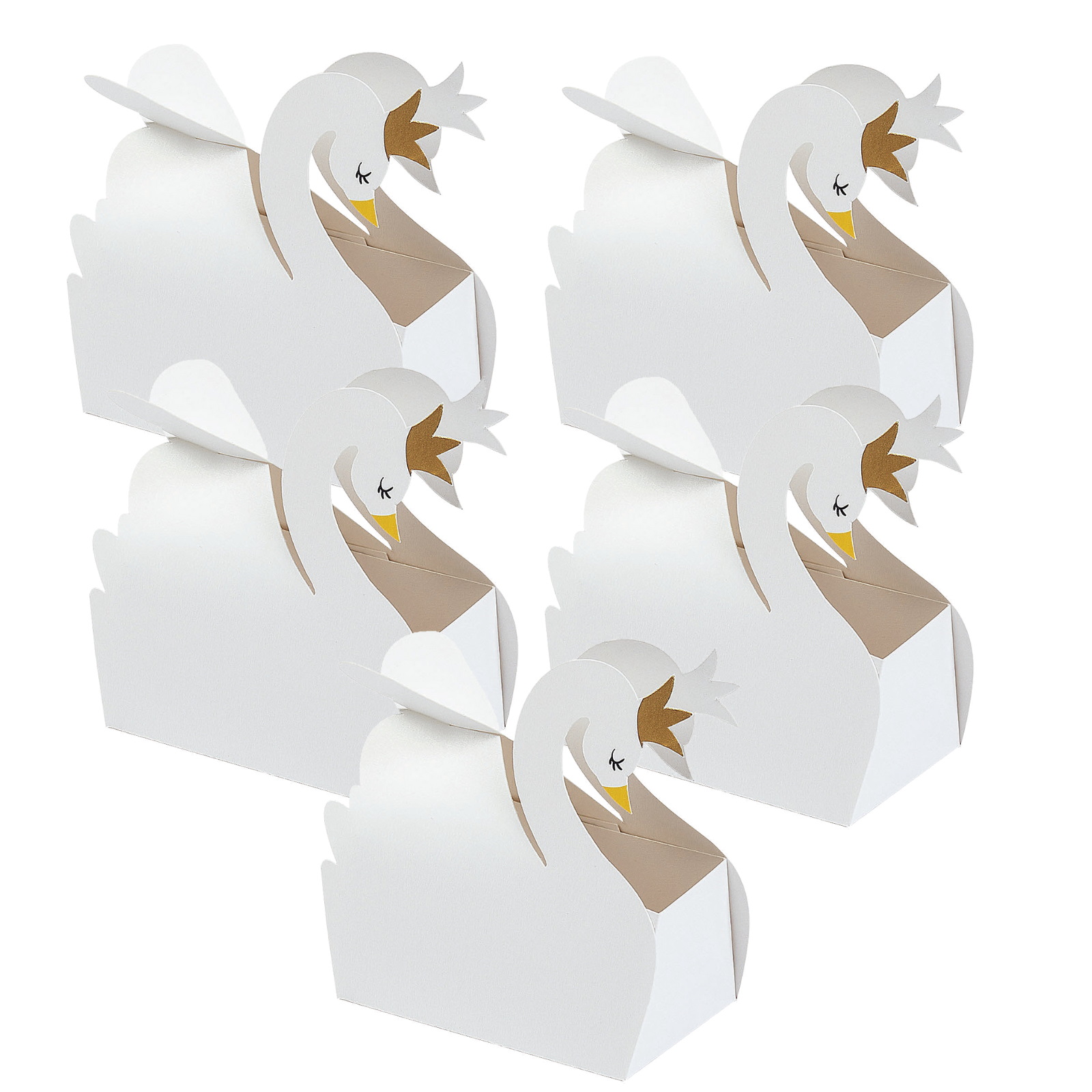Sweet Swan Treat Boxes (Pack of 12)