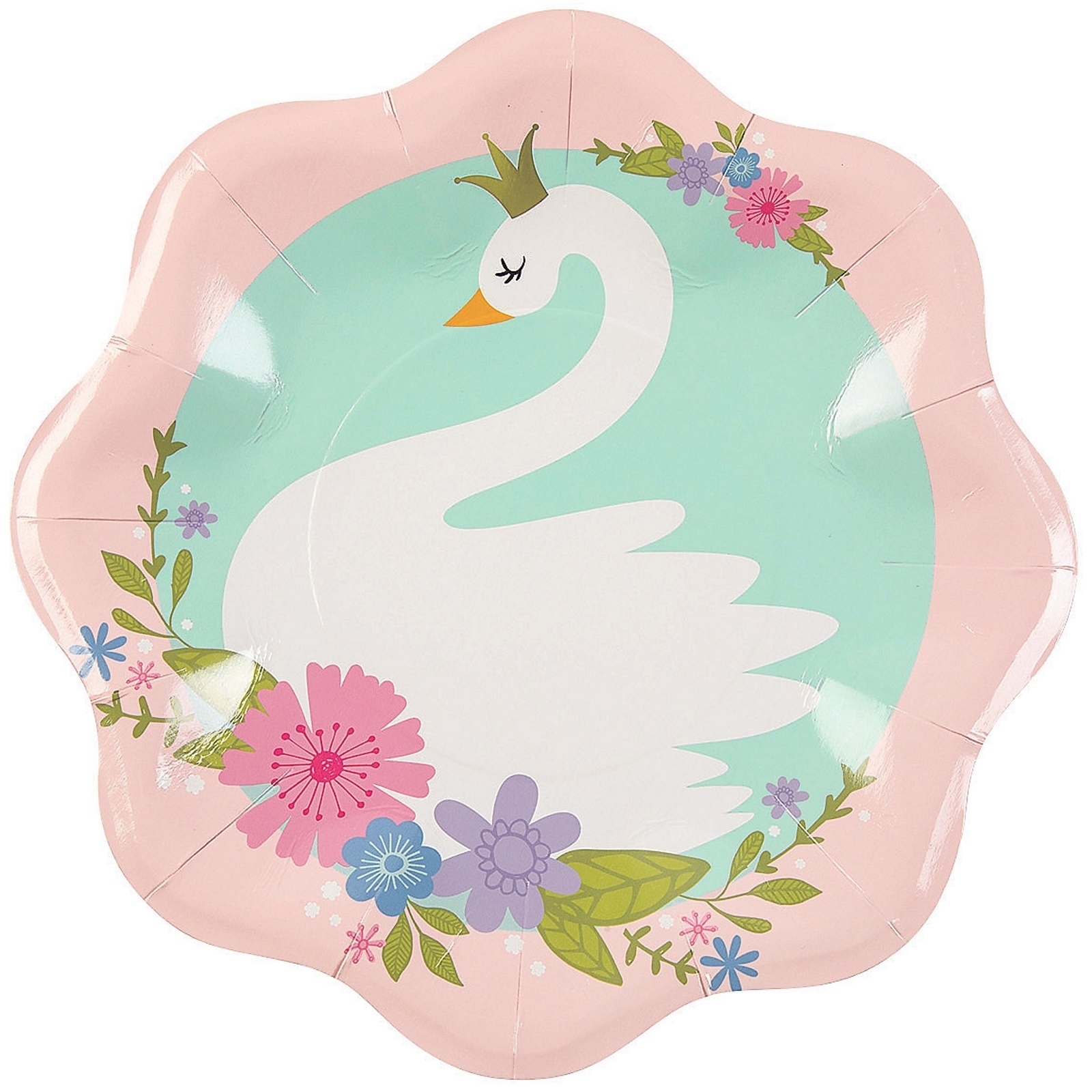Sweet Swan Large Paper Plates (Pack of 8)