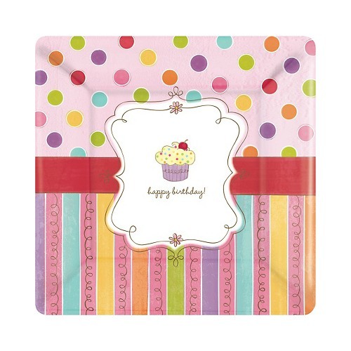 Sweet Stuff Large Paper Plates (Pack of 8)