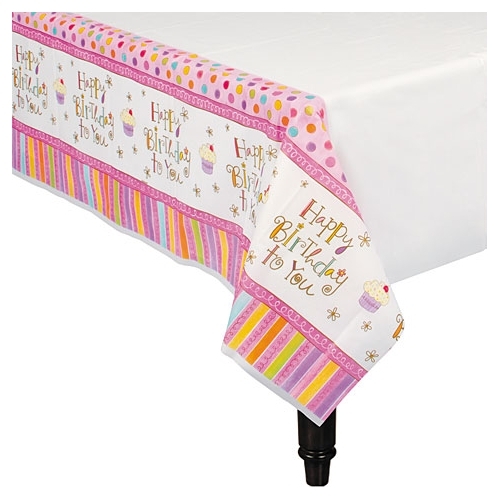 Sweet Stuff Plastic Tablecloth