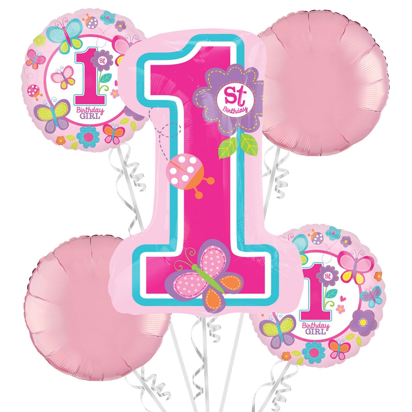 Sweet Birthday Girl Helium Balloon Bouquet