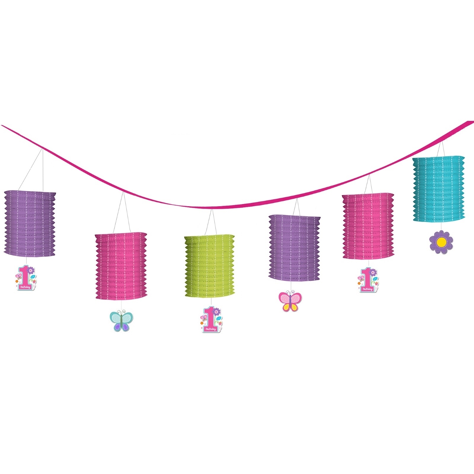 Sweet Birthday Girl Paper Lantern Garland