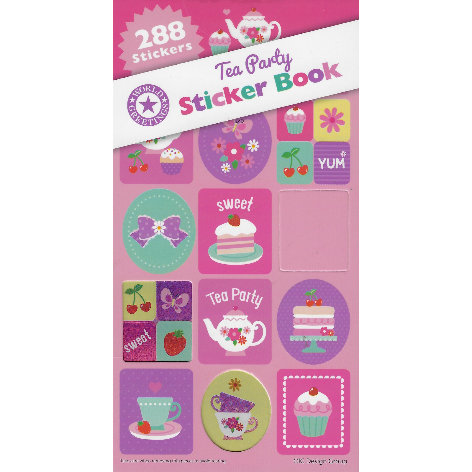 Tea Party Sticker Book (12 Sheets) 