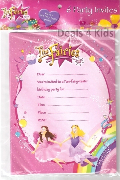 The Fairies Party Invitations (Pack of 8)