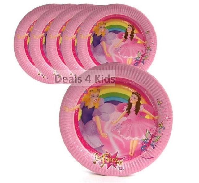 The Fairies Large Paper Plates (Pack of 6)